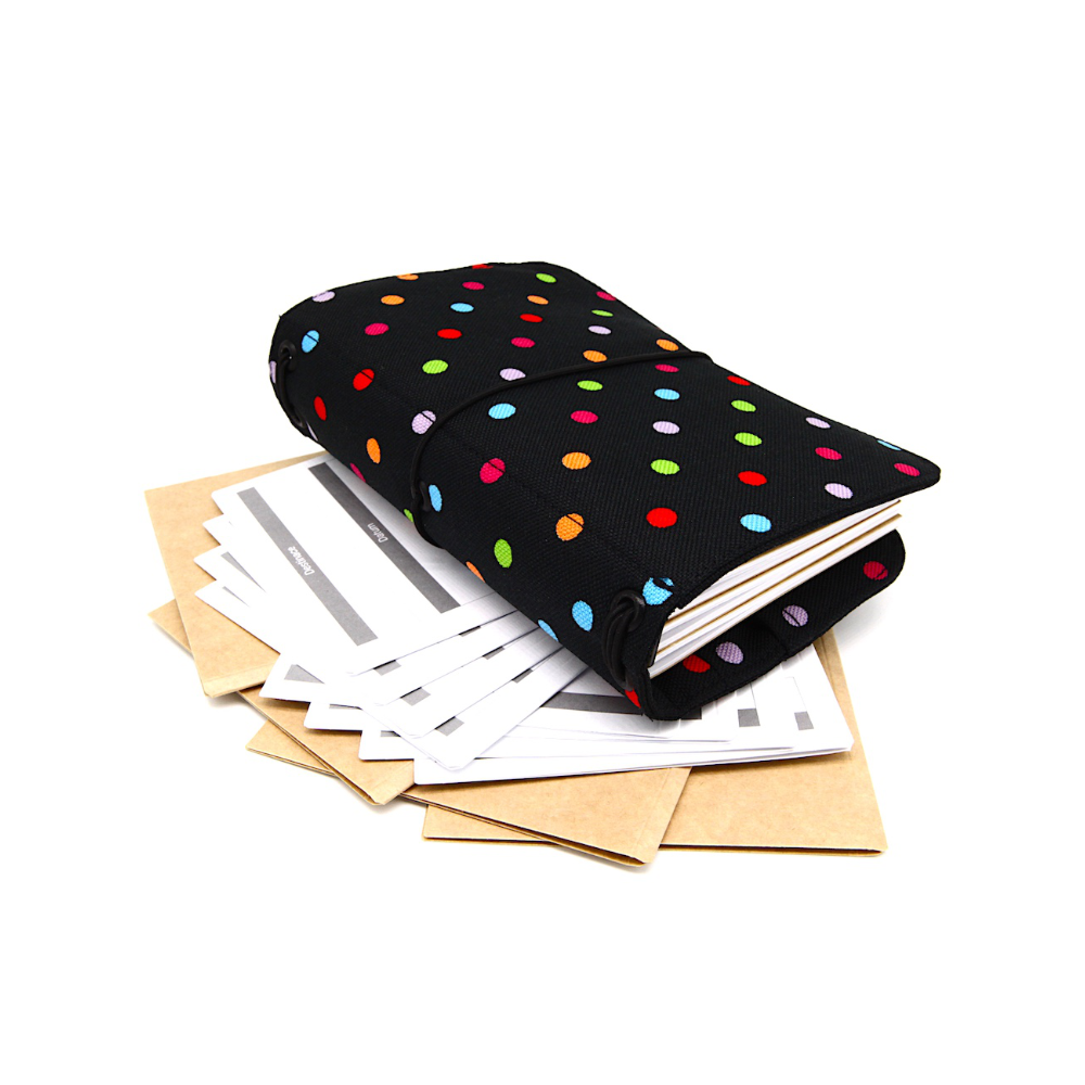 DENICZECH DOTS M - 240 stran, 4 organizéry, 8 plánovačů - vyladěný cestovatelský deník