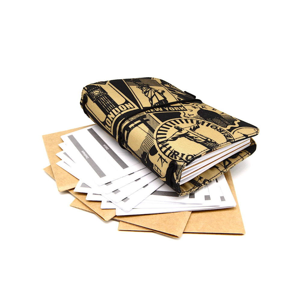DENICZECH STAMP M - 240 stran, 4 organizéry, 8 plánovačů - vyladěný cestovatelský deník