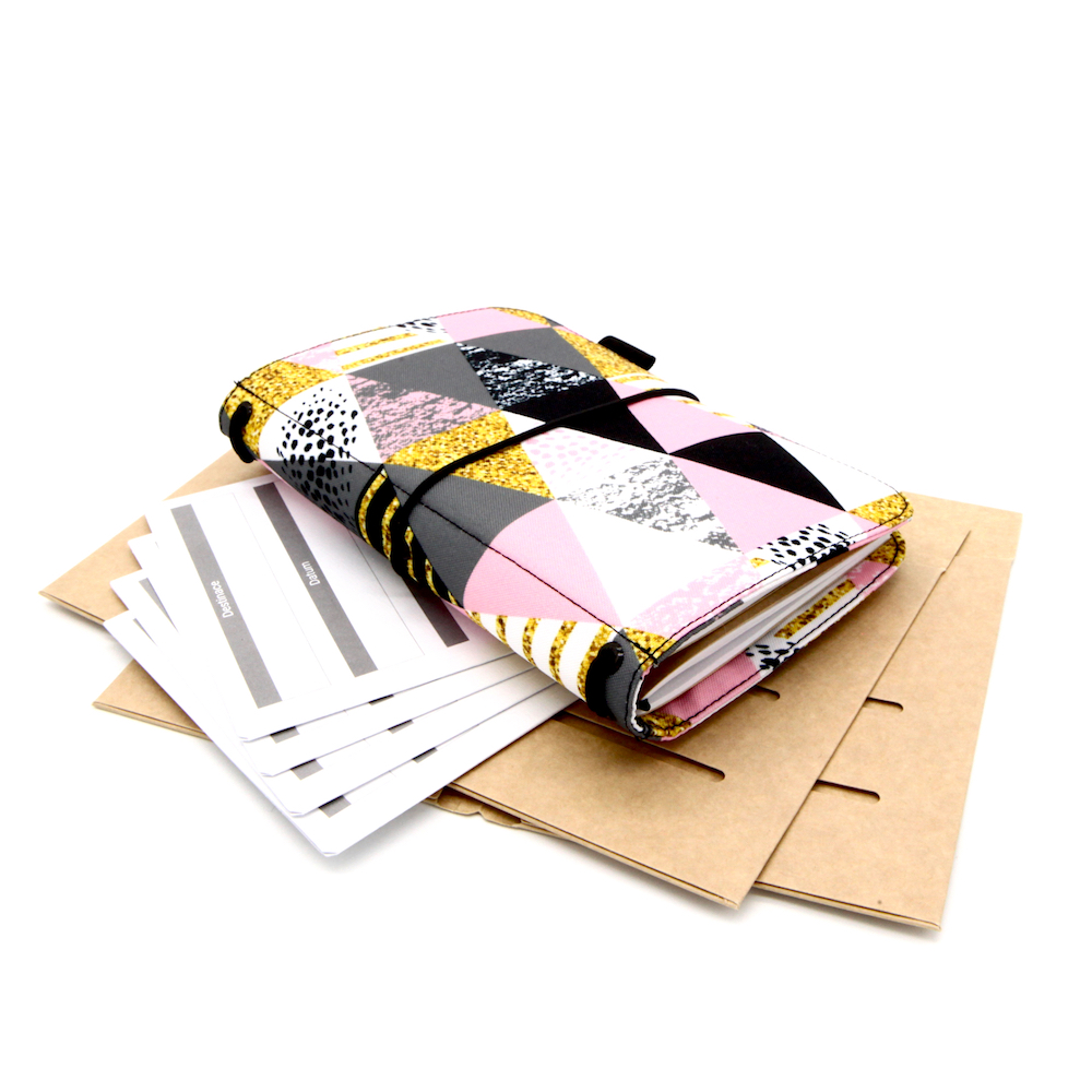 DENICZECH BEVEL PINK S - 120 stran, 2 organizéry, 4 plánovače - cestovatelský deník
