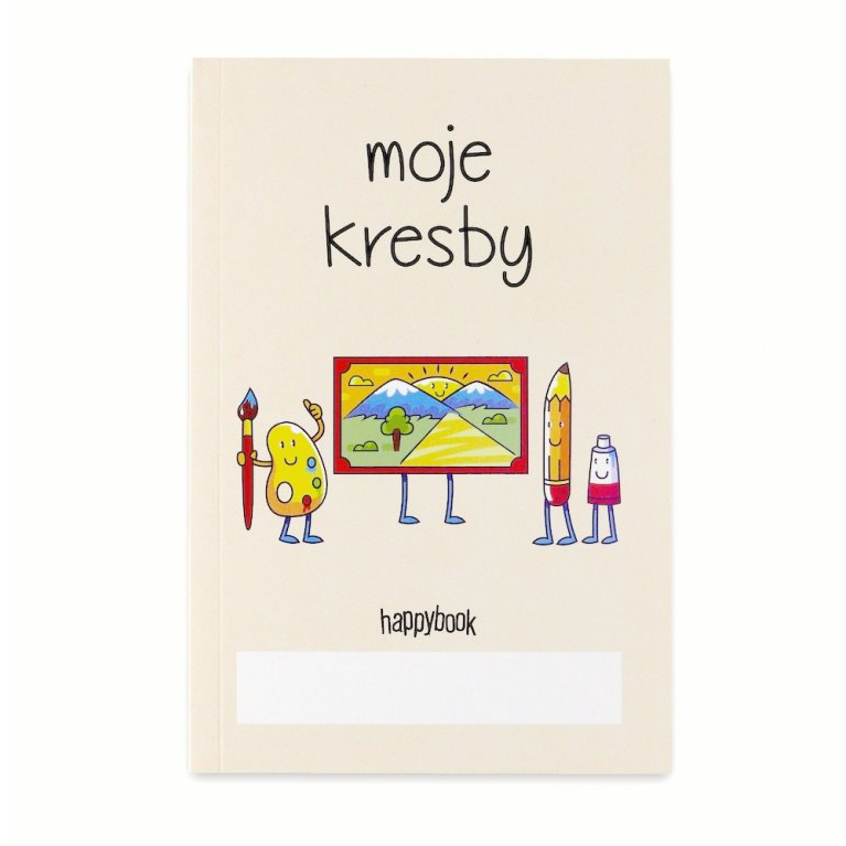 Moje kresby - zápisník pro děti happybook - dětské umělecké začátky