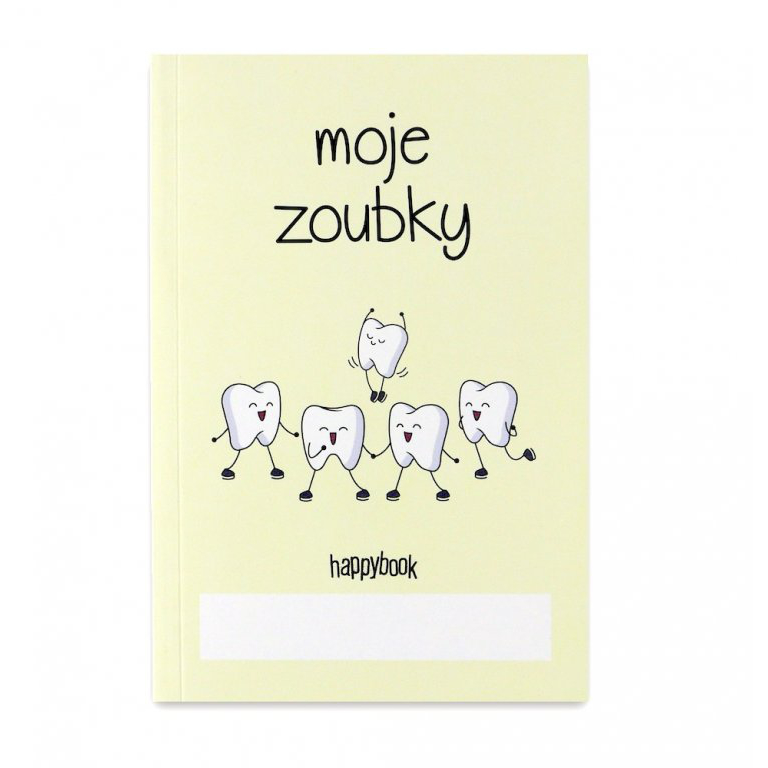 Moje zoubky - zápisník pro děti happybook - vzpomínky na vypadené zoubky